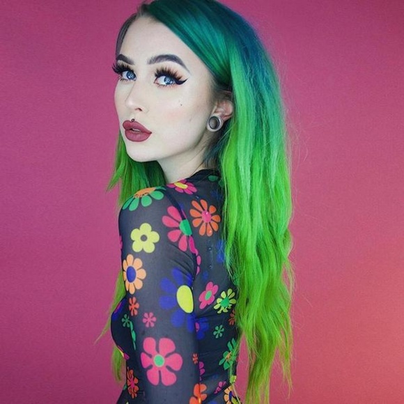 Flower Power Sheer Top - Picture 3 of 6